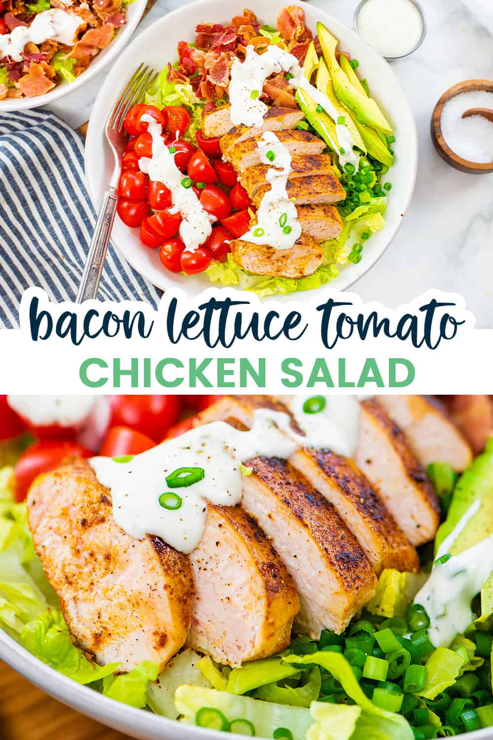 BLAT Chicken Salad with Ranch Dressing That Low Carb Life
