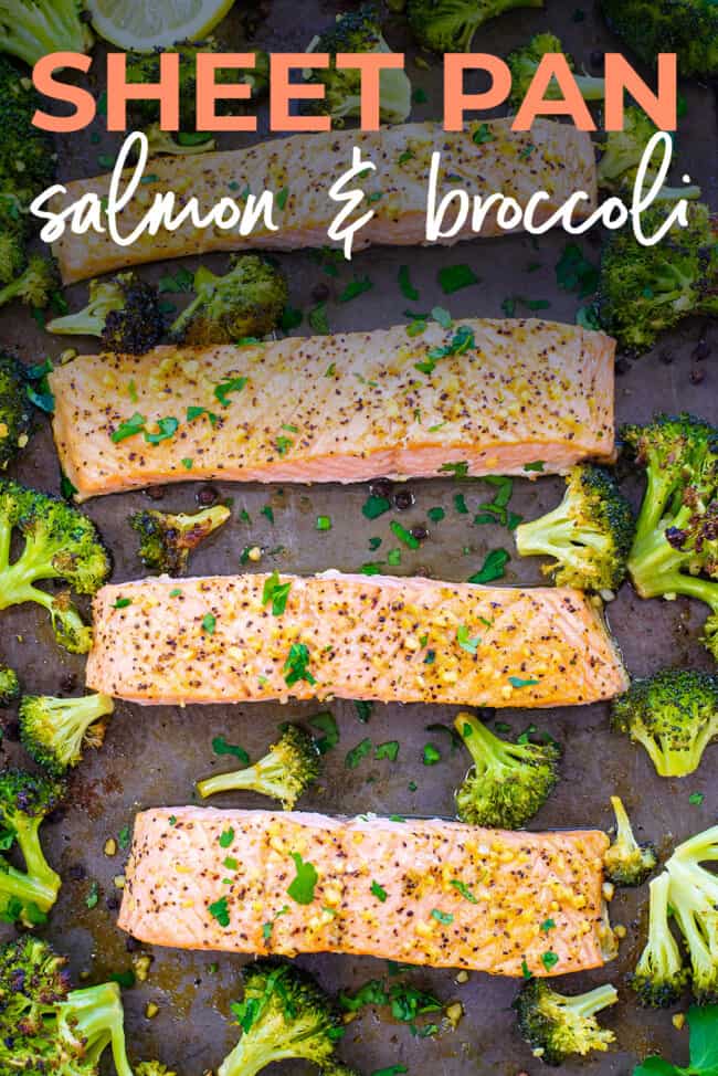 Baked Lemon Pepper Salmon and Broccoli | That Low Carb Life