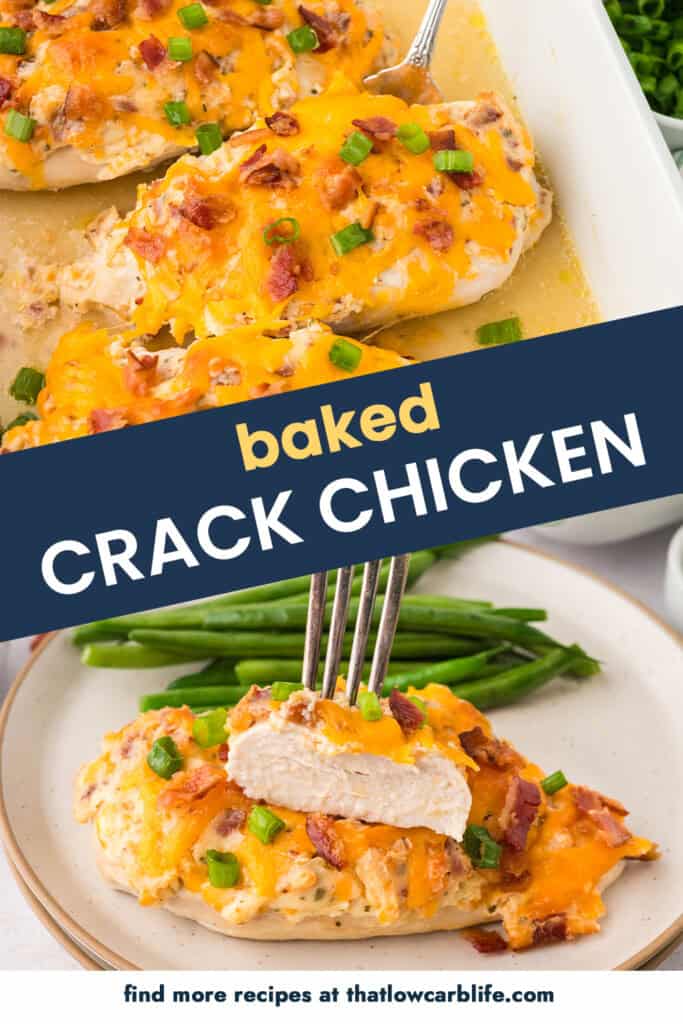 Collage of baked chicken images.
