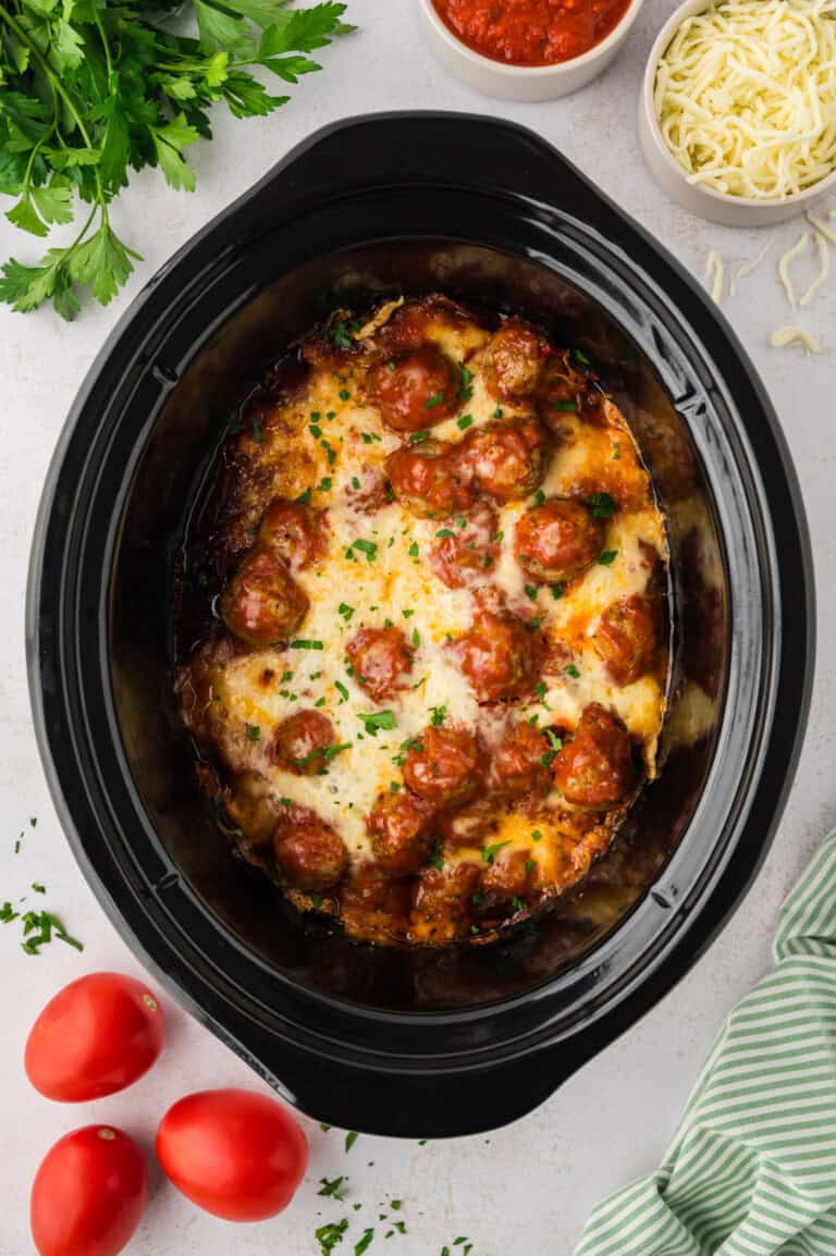 Tagcrock Pot Meatball Sub Casserole