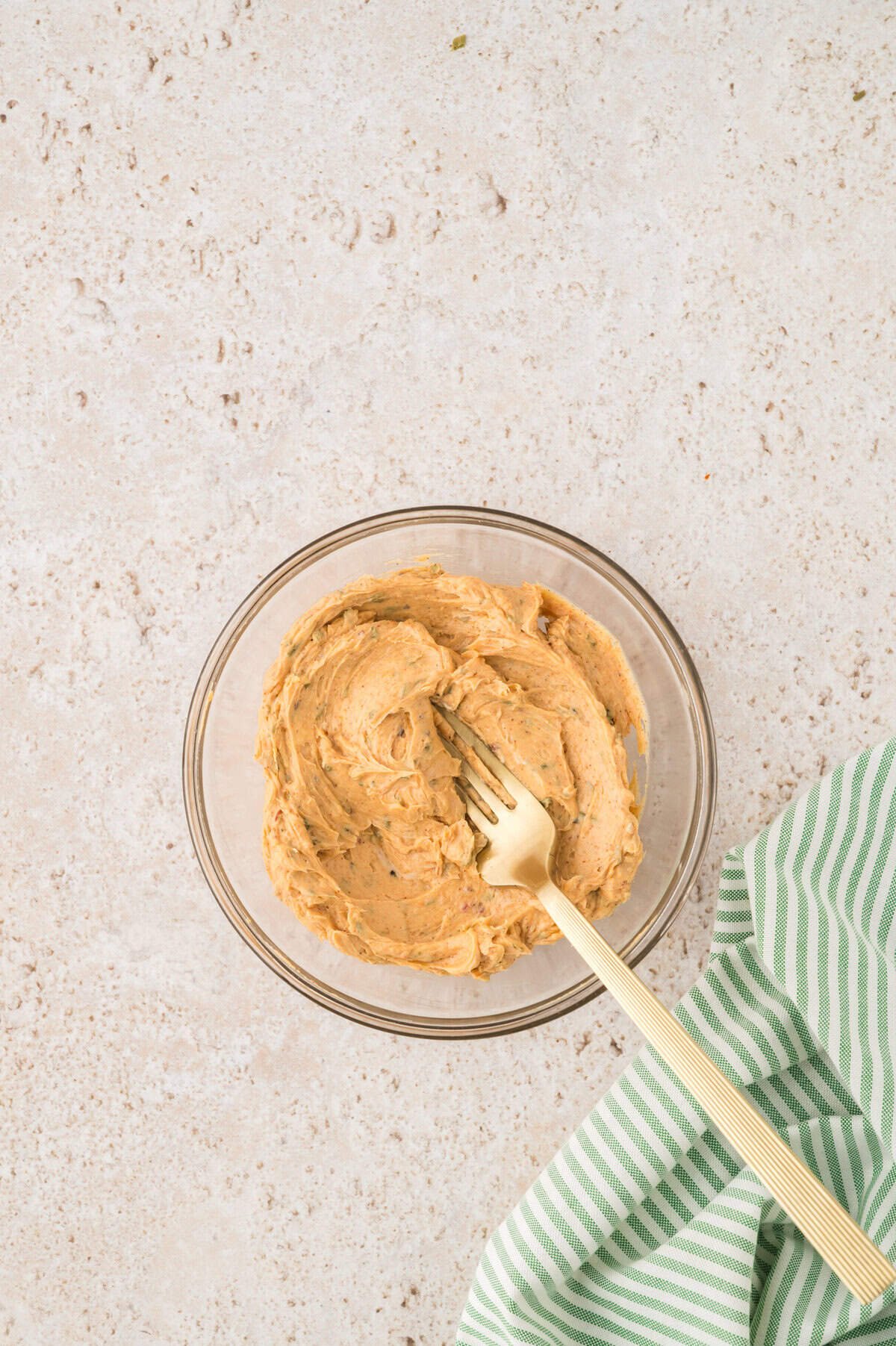 Cowboy butter in mixing bowl.
