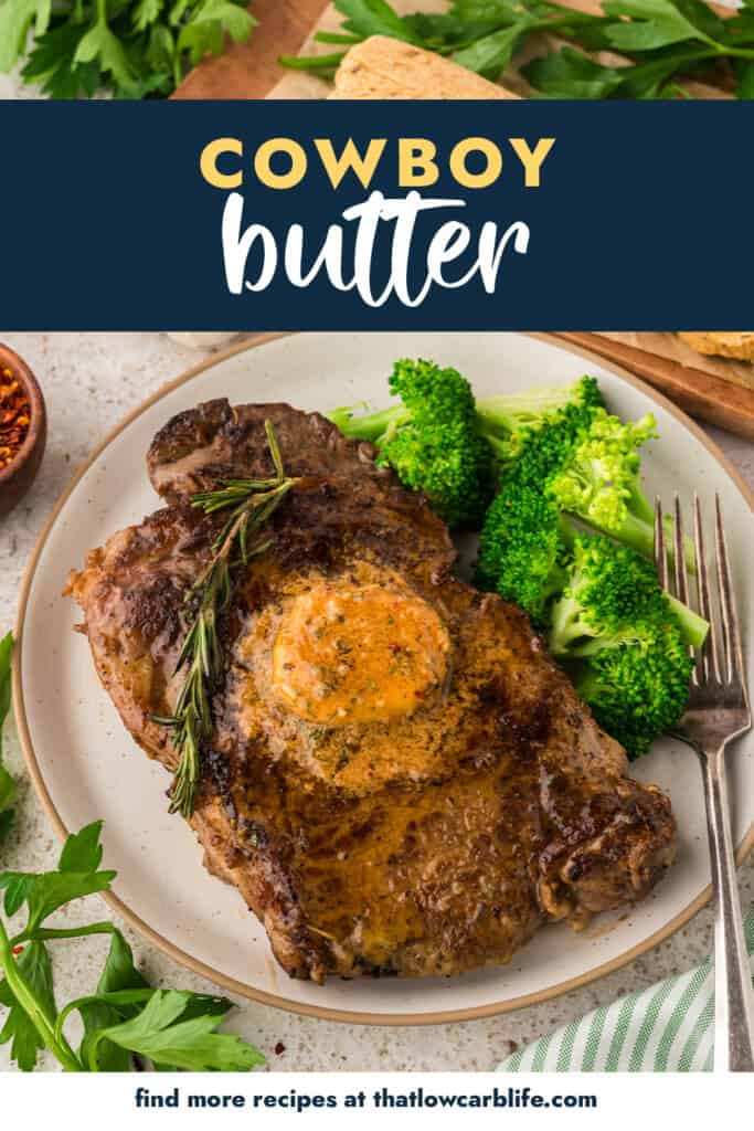 Steak on plate with broccoli.