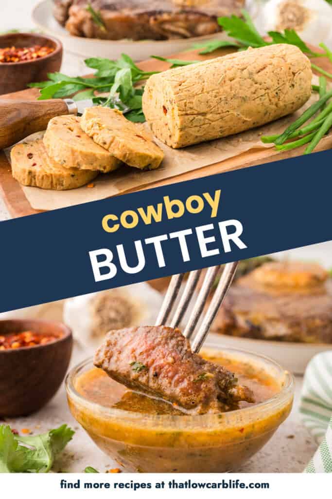 Collage of cowboy butter images.