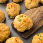 Basic baked low carb chicken meatballs.