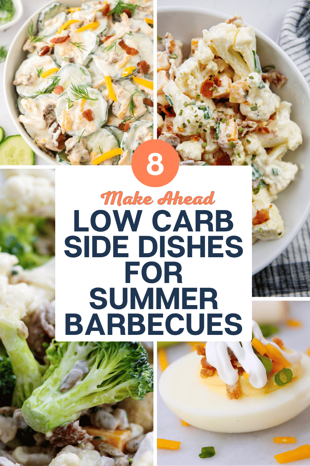 Collage of summer side dish recipes.