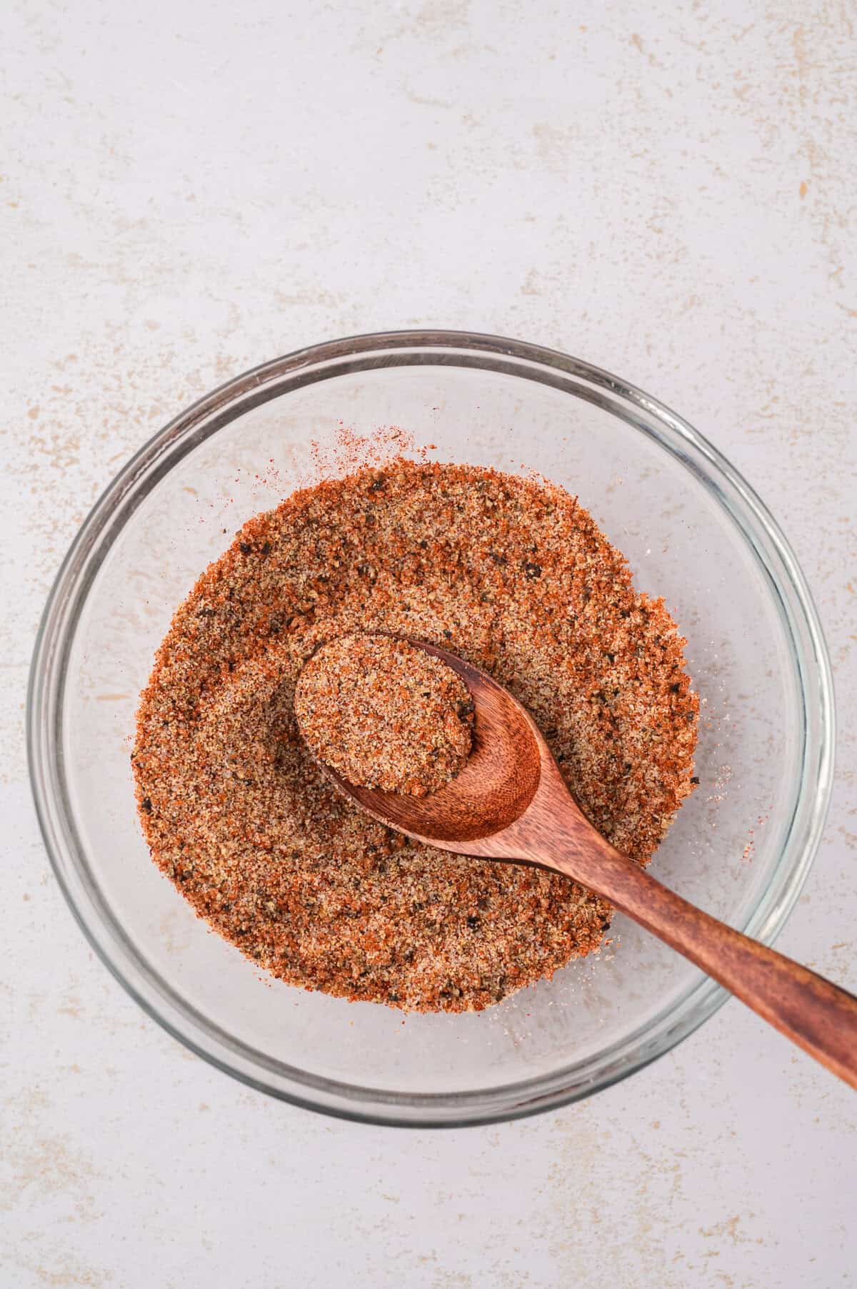 Spices mixed together in small bowl.