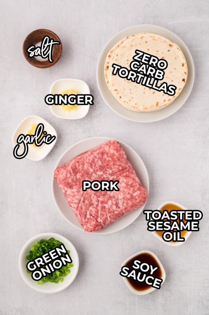 Ingredients for pork taco filling.