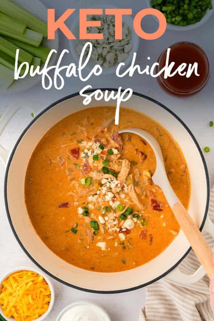 Pot full of spicy chicken soup.